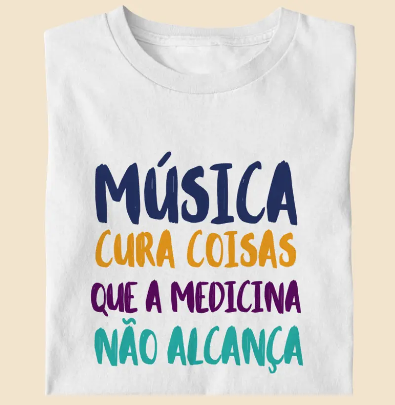 Camiseta Música Cura | Lançamento