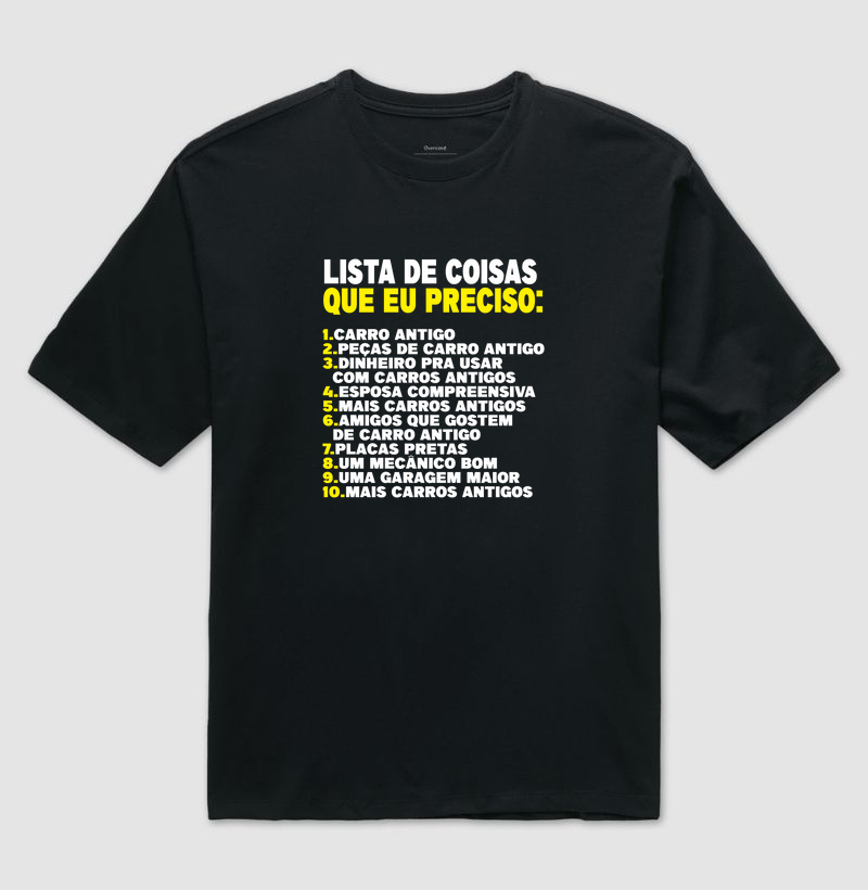 LISTA DE COISAS QUE PRECISO
