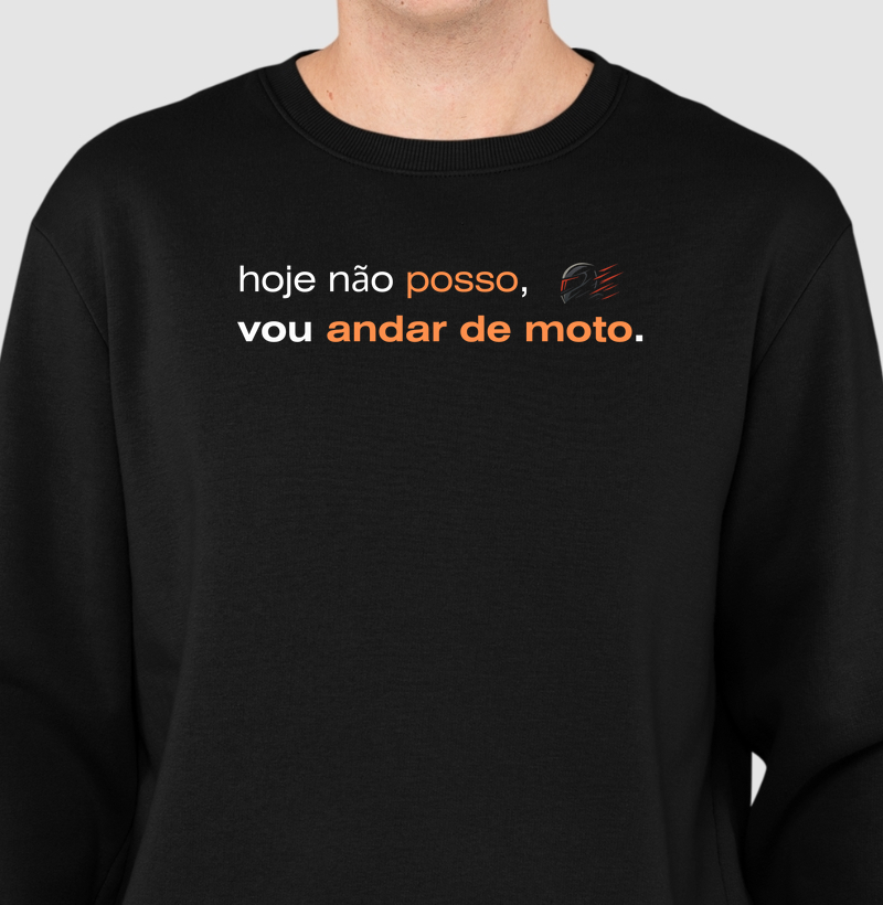 Vou andar de moto