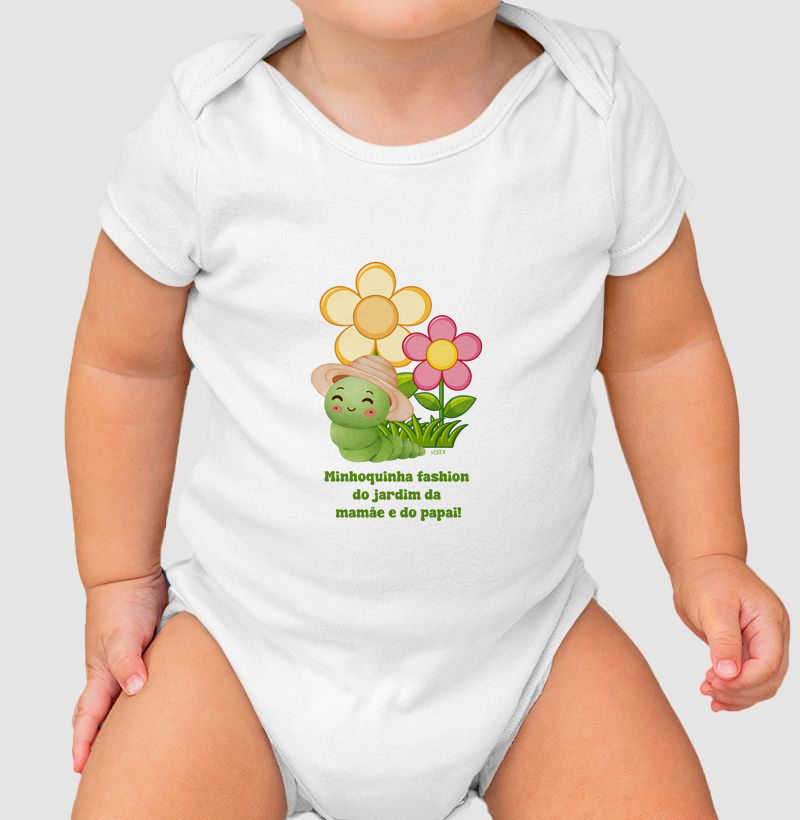 Minhoquinha fashion do jardim da mamãe e do papai