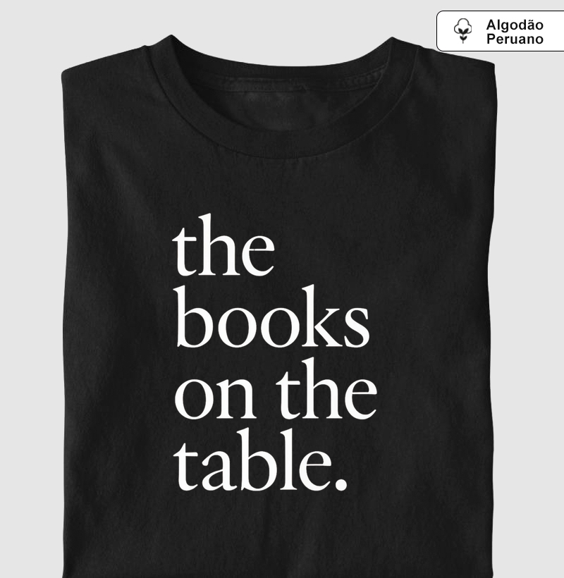 The books on the table.