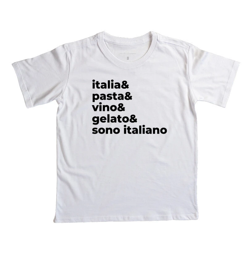 Italia, pasta, vino, gelato e sono italiano 