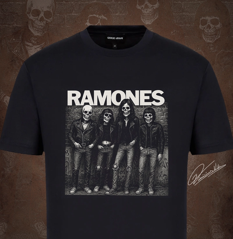 Ramones Skulls – Punk Até os Ossos