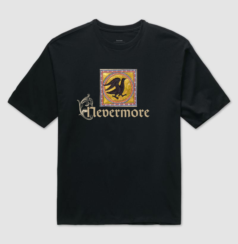 Camiseta Oversized O Corvo Medieval
