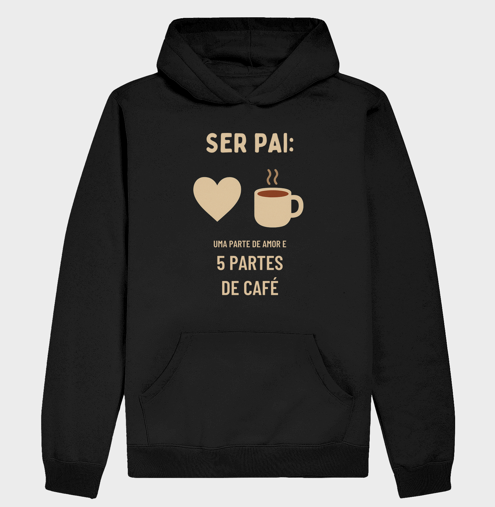 Camiseta Café Ser pai_ uma parte de amor e 5 partes de café Camiseta Presente Dia dos Pais