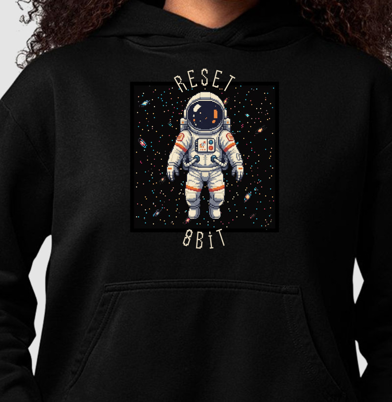Hoodie Moletom Astronauta Reset8Bit