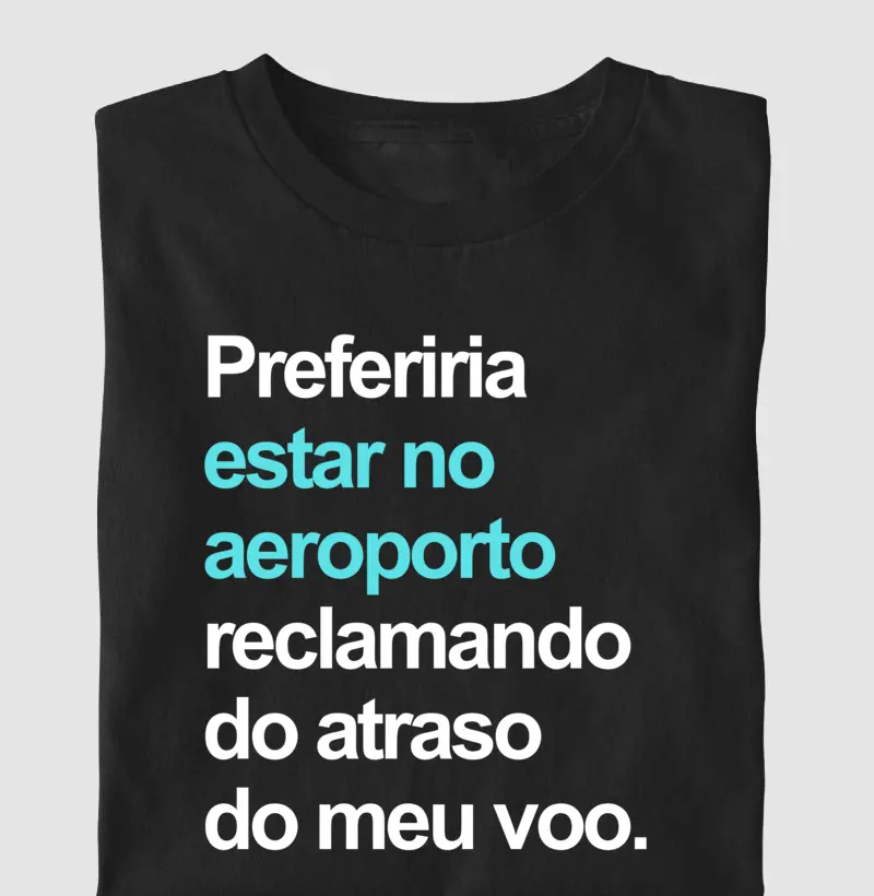 Preferiria estar no aeroporto