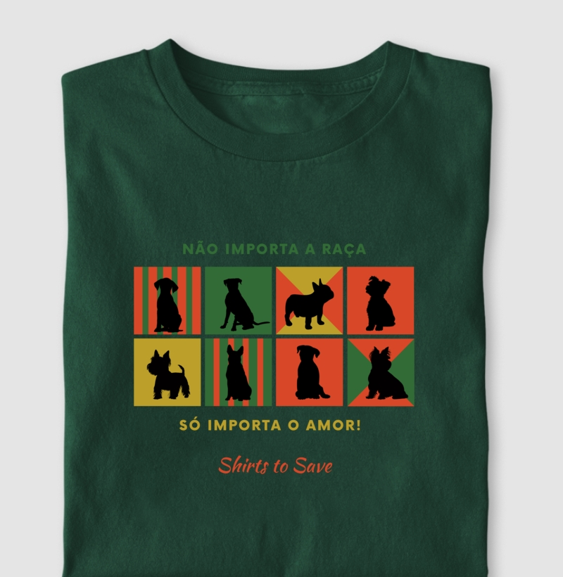 Camiseta Não importa a raça