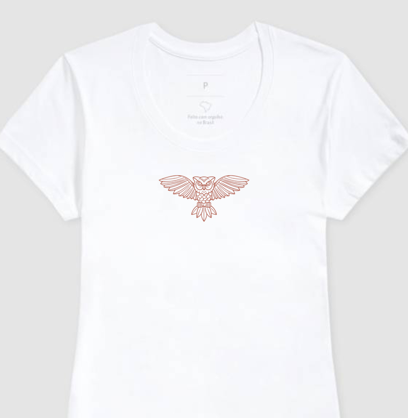 Coruja - camiseta feminina
