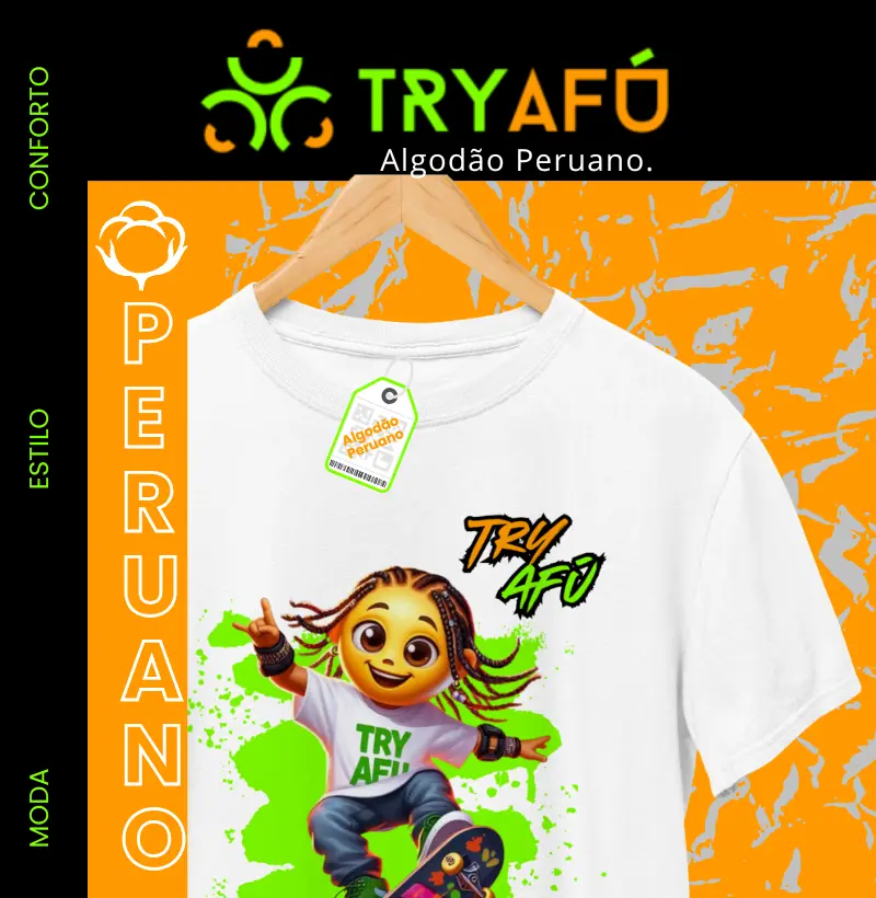 🔥 No Shape, No Street, No Estilo! Camiseta em Algodão Peruano Premium! 🛹✨