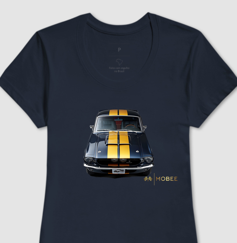 Faixas Douradas - Marinho Feminino
