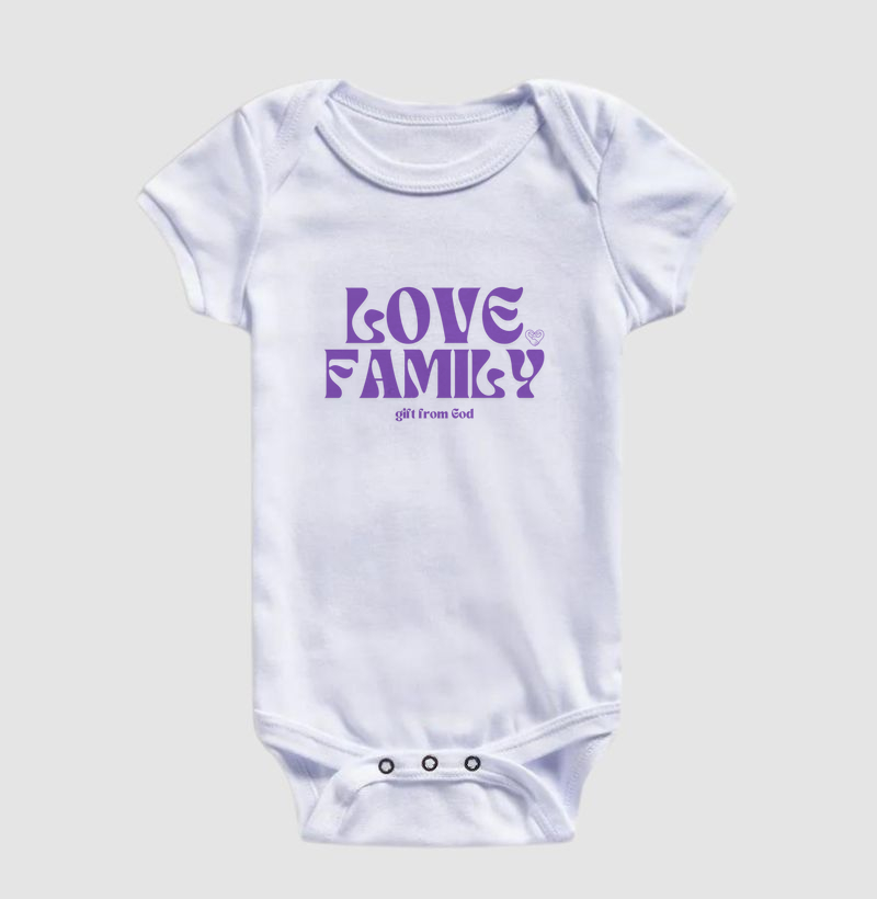 Body Infantil - Família Love Family