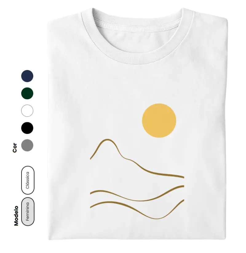 Pôr do Sol ilustrado