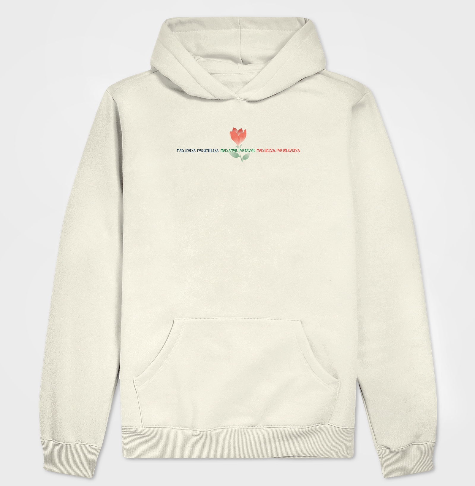 Estampa Rosa Frases Off White Masc.