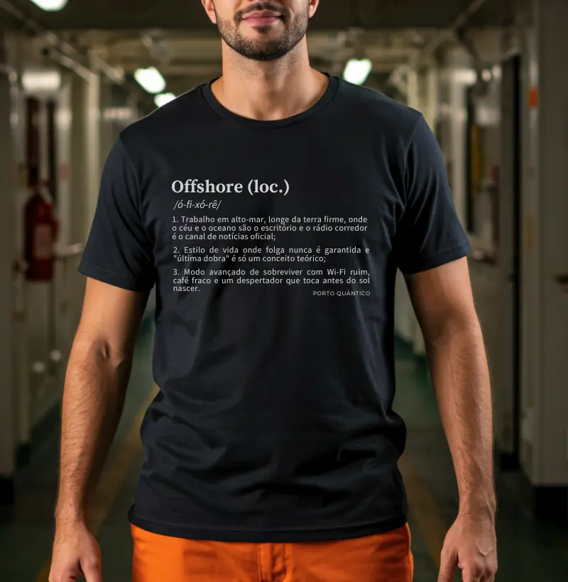 Camiseta Unissex 100% Algodão - Offshore (loc.)