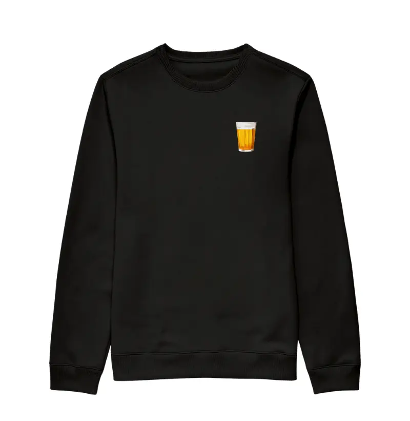 Moletom Sem Capuz Suéter - Copo de Cerveja Bolso
