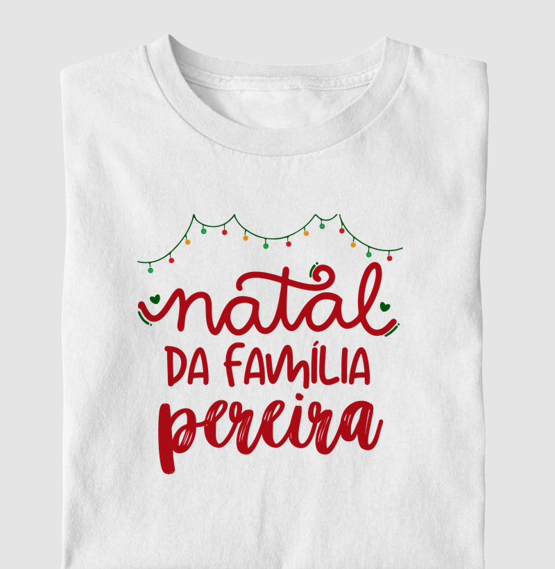 Camiseta Natal da Família