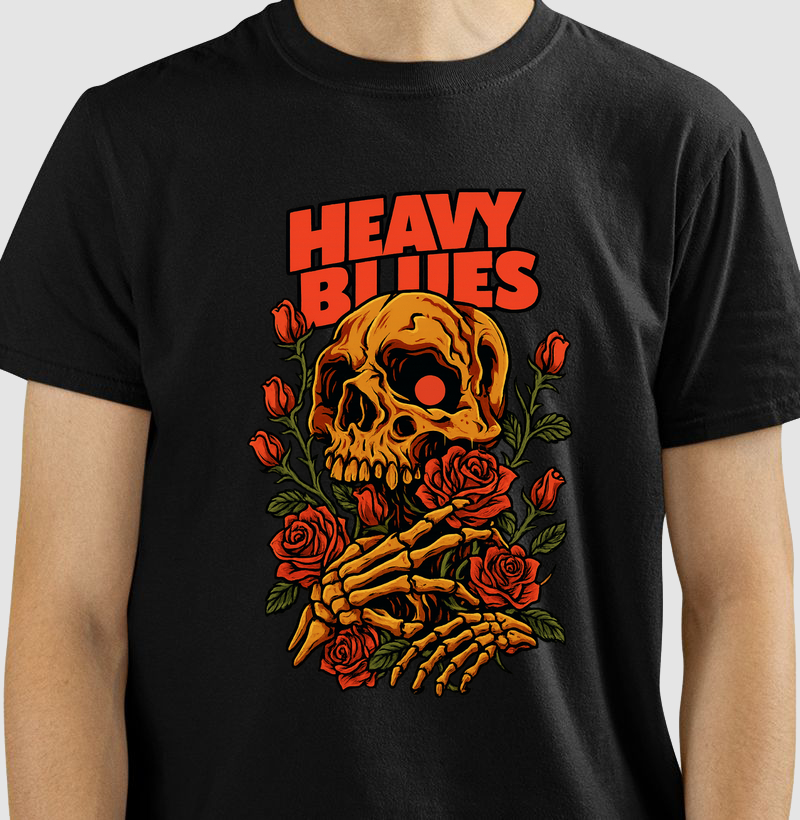 heavy-blues-skull-roses-rock-vintage