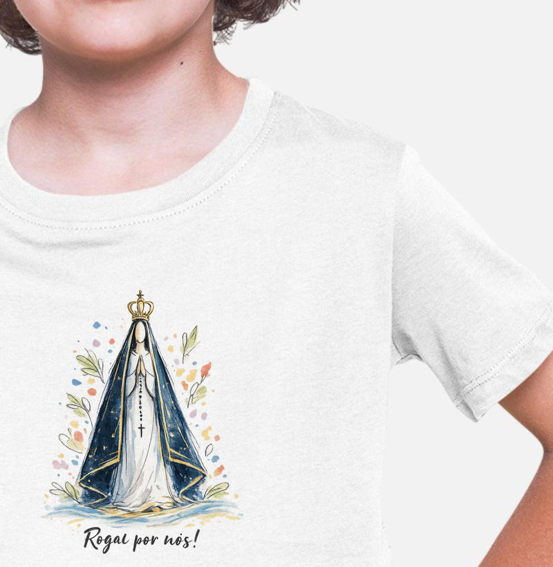 N.Sra de Aparecida desenhada Rogai por nós