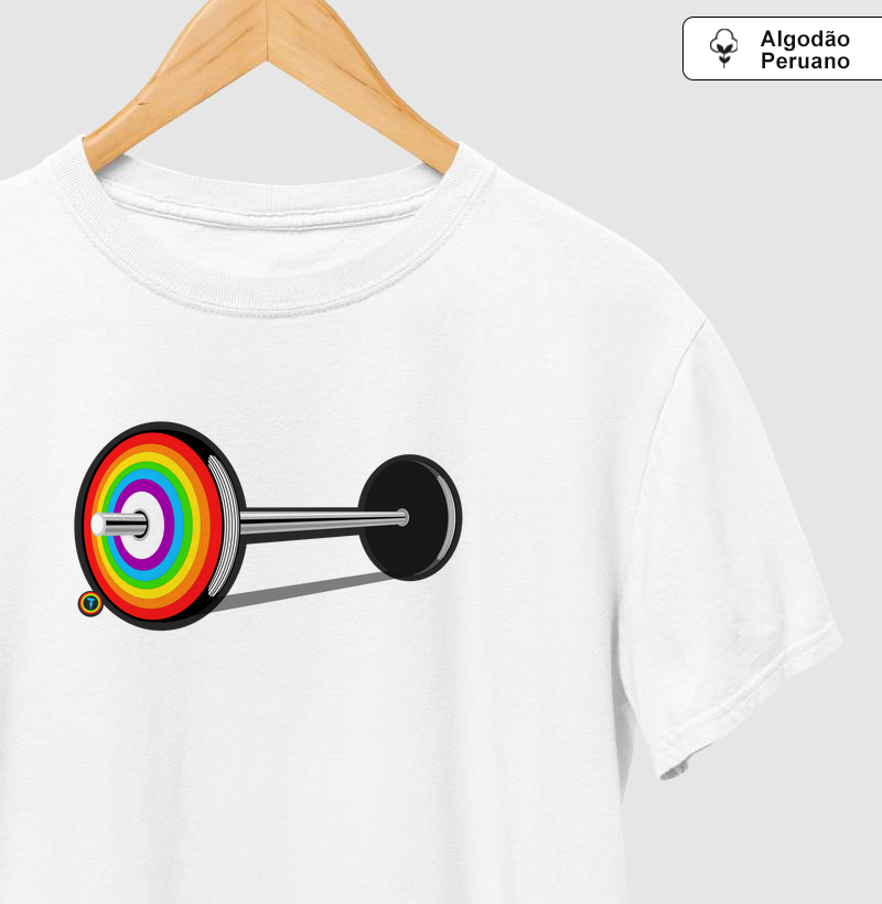 Camiseta Prime Barbell Arco - Íris