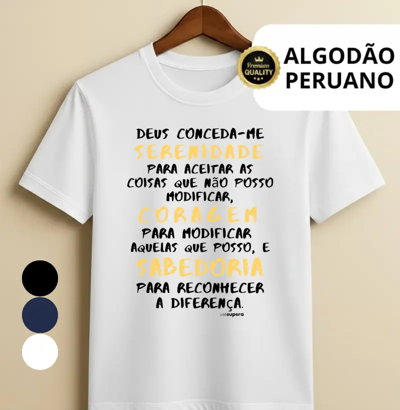 "Deus conceda-me serenidade" - amarelo