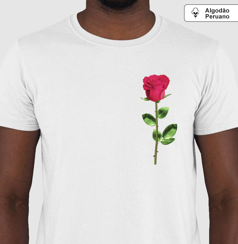 Coleção flores - Rosa no peito