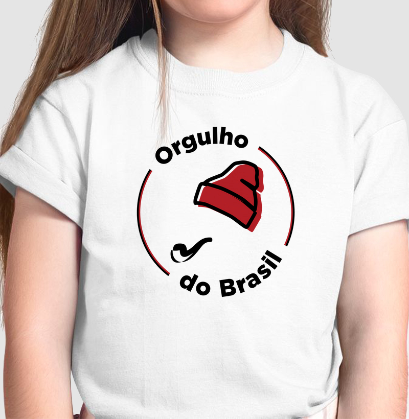 Camiseta Infantil Orgulho do Brasil