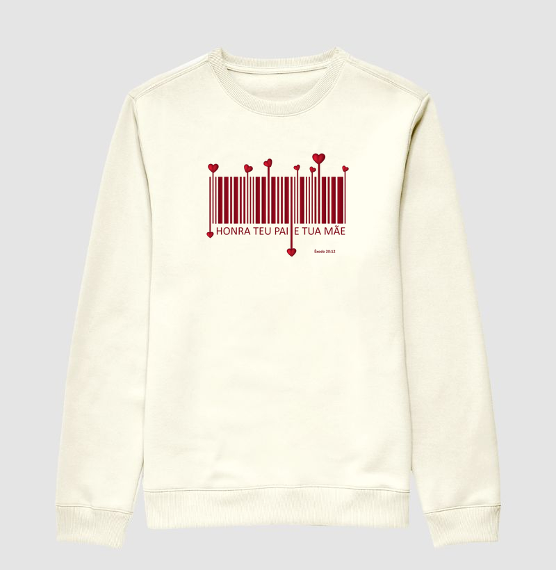Suéter Moletom Personalizado Honra teu Pai e tua Mãe