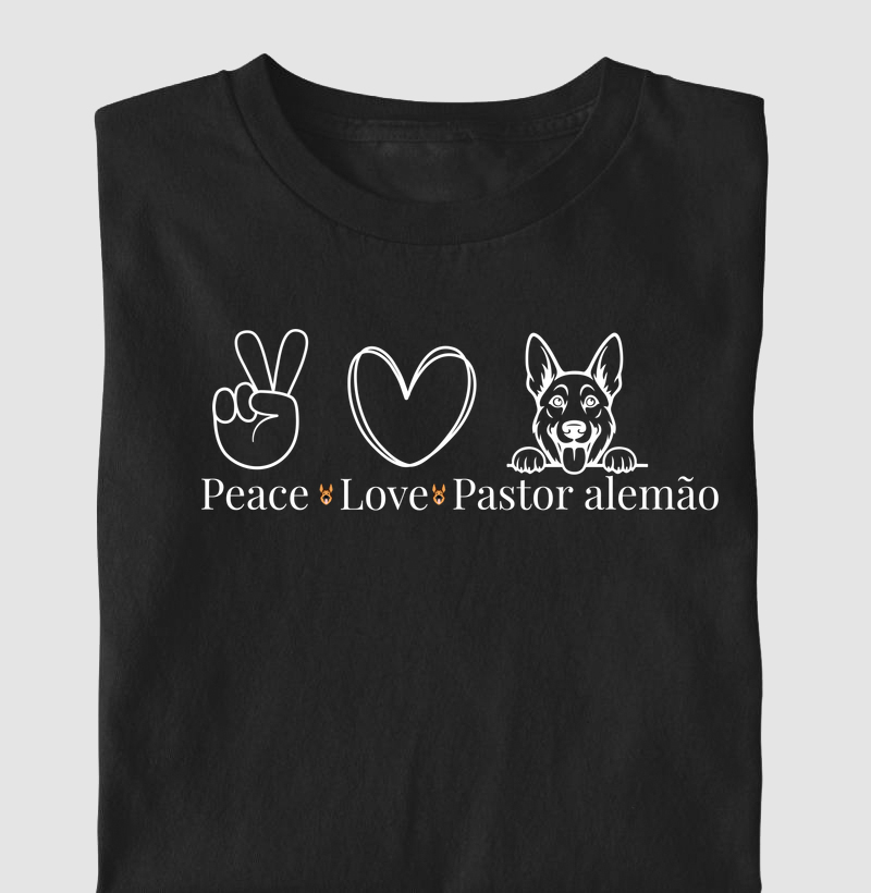 Peace / love / Pastor alemão