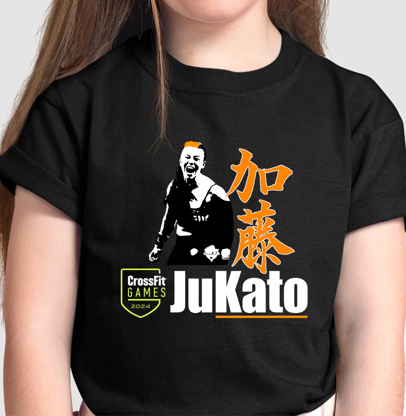 Camiseta infantil preta
