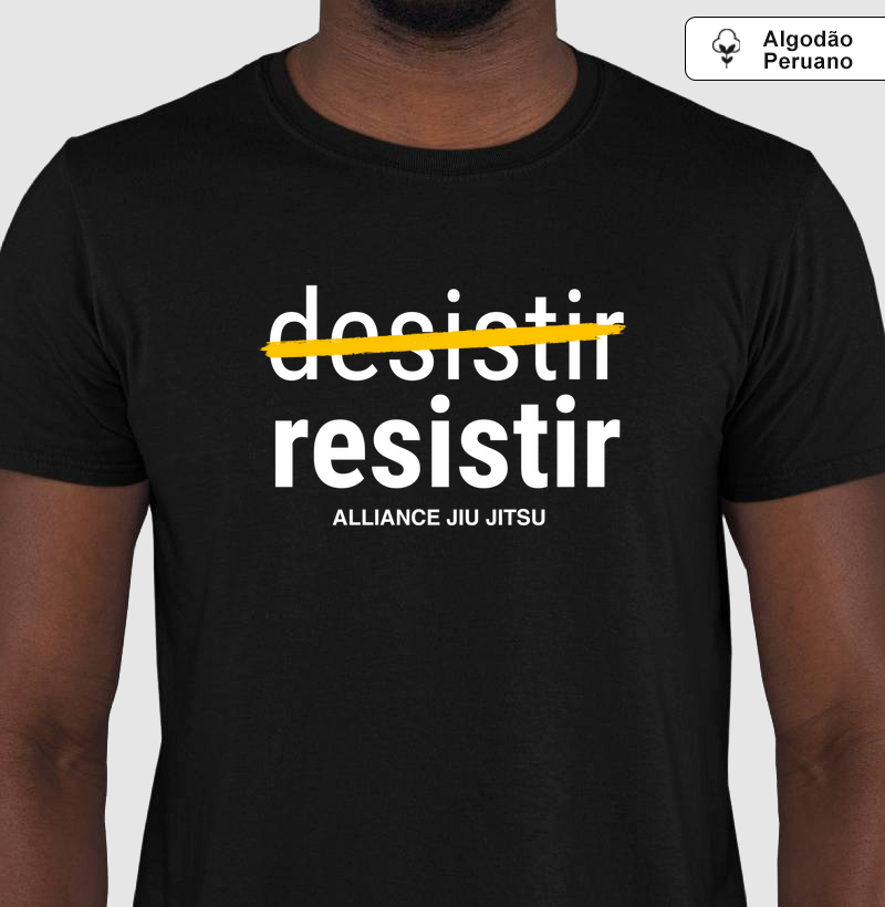 Camiseta Resistir I Preto