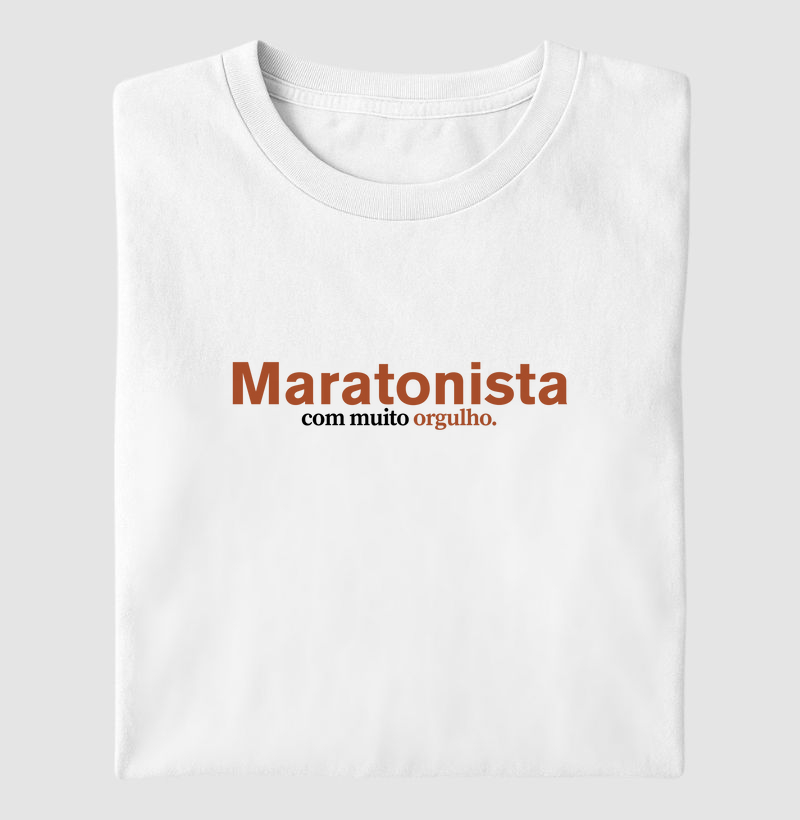 Maratonista Com Muito Orgulho