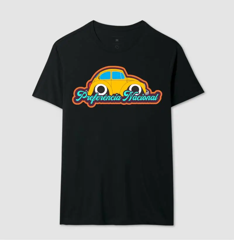 Camiseta Fusca Amarelo Preferência Nacional 