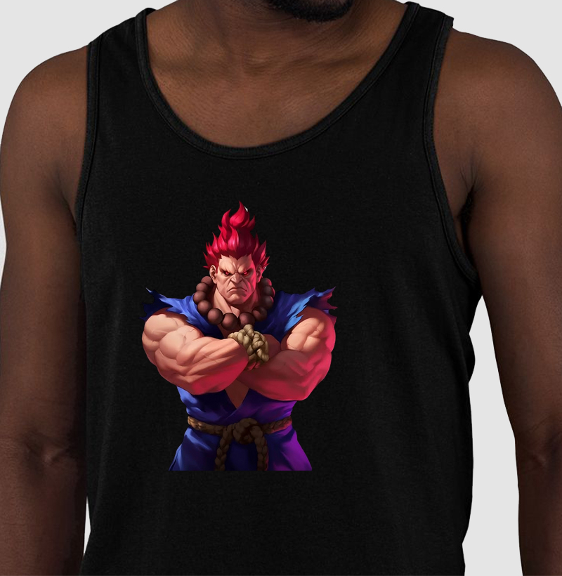 Camiseta regata Akuma - Street Fighter