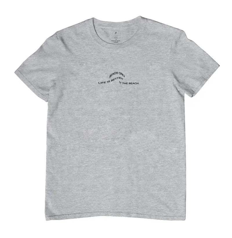 Camiseta Life Is Better At The Beach Cinza