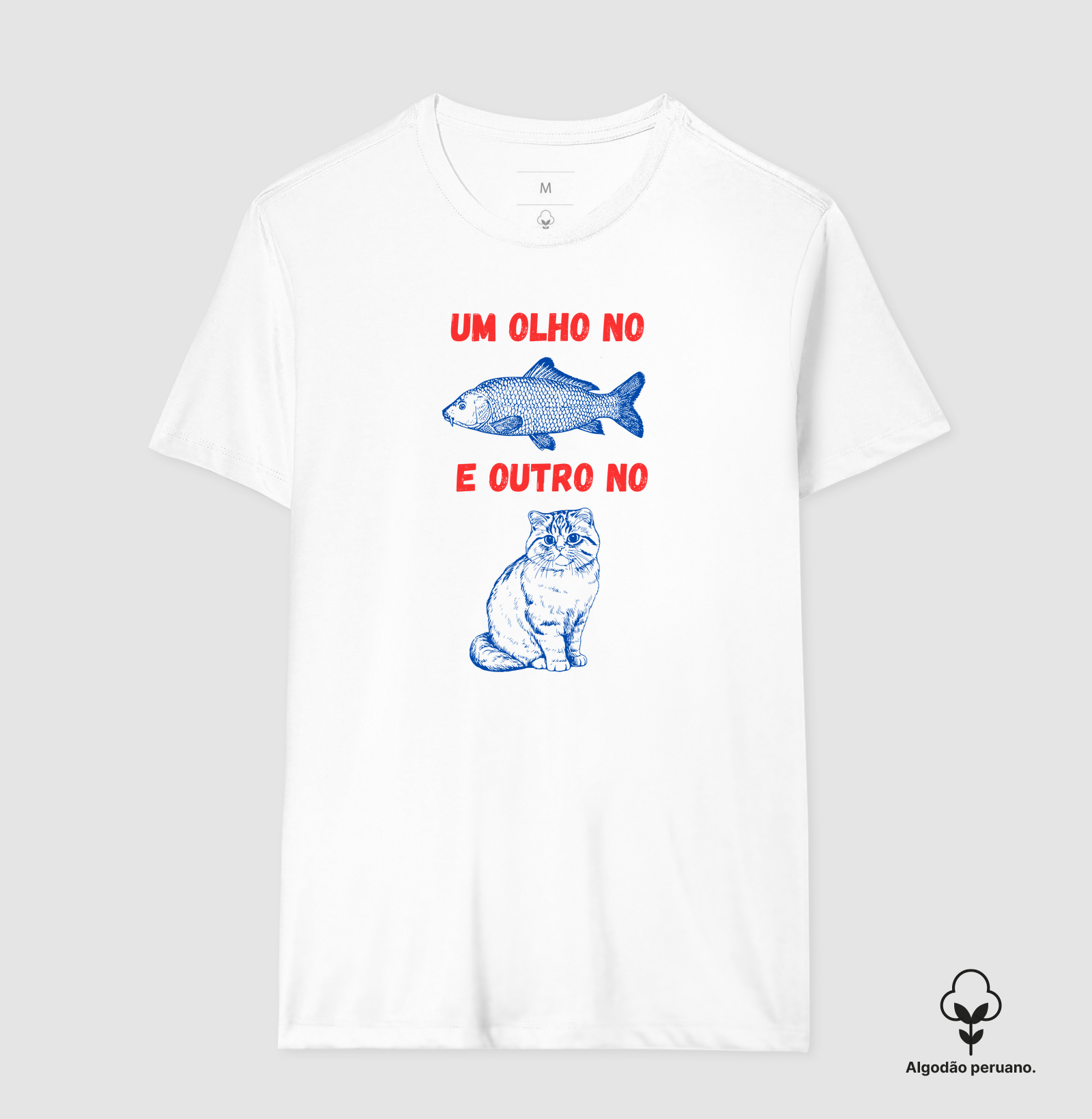 Um olho no peixe e outro no gato