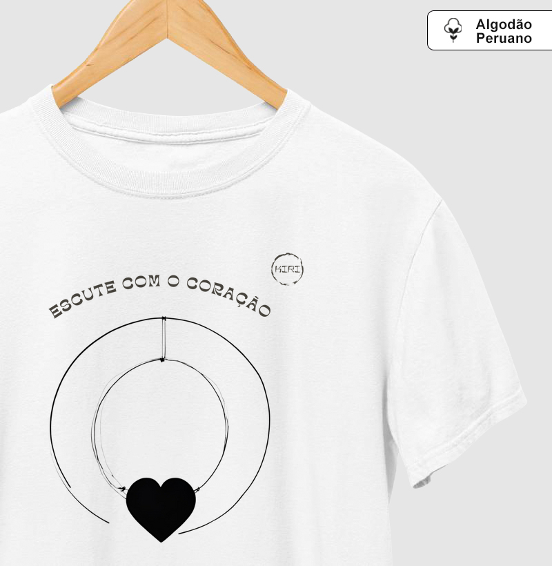 Camiseta Premium KIRI - Escute com o Coração - Min