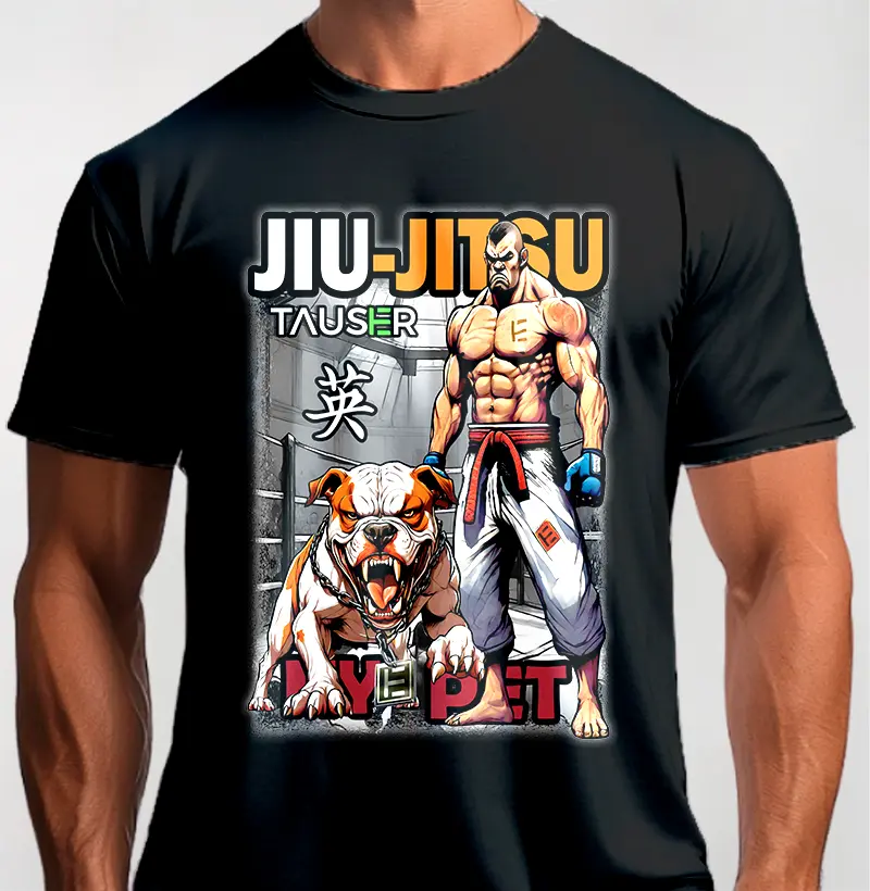 Camiseta malha 100% algodão, estampa My Pet