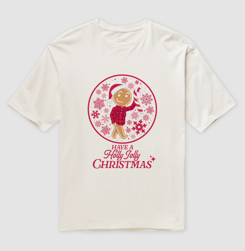 Camiseta Oversized Natal Cookie 1