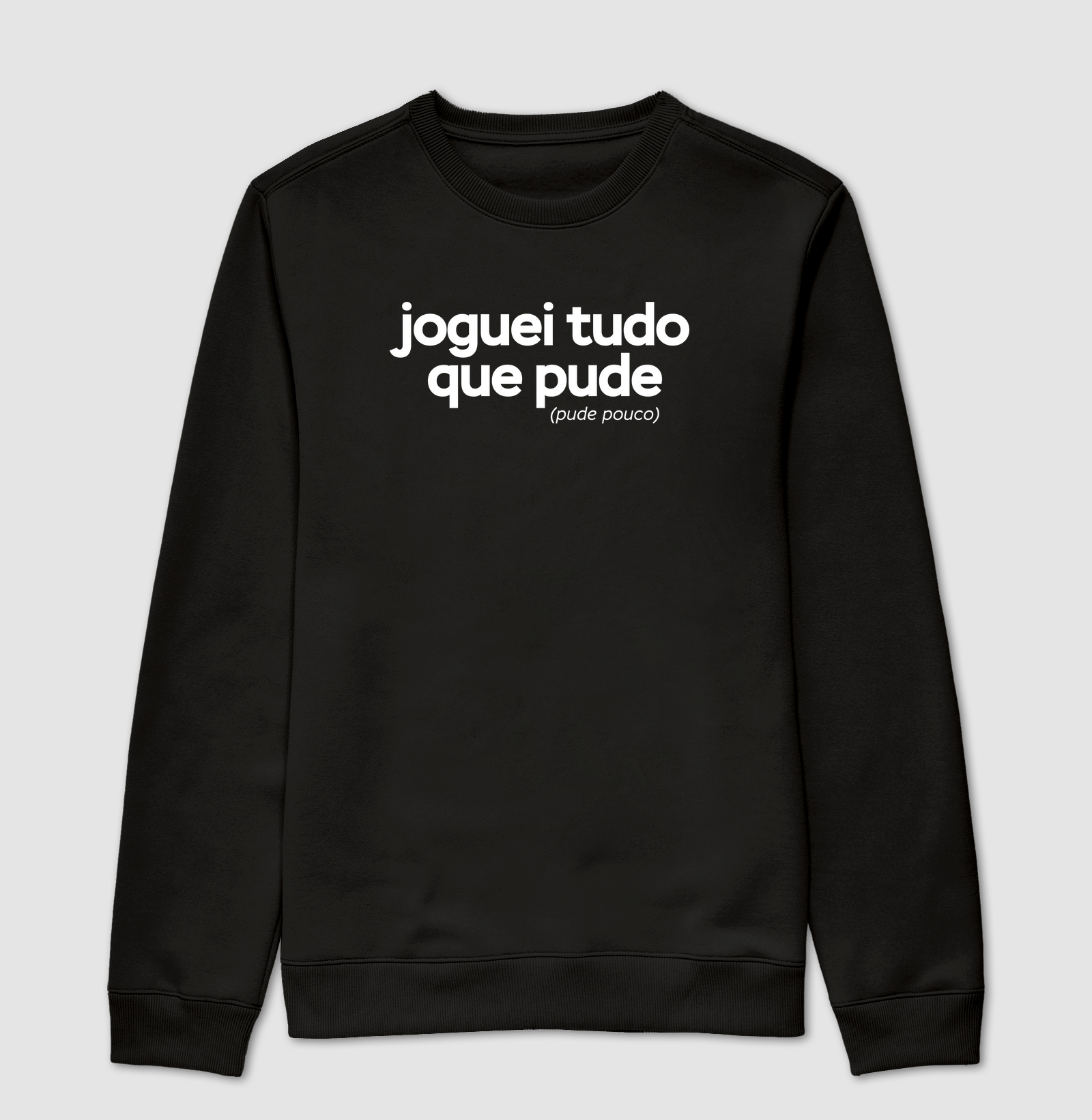 Joguei tudo que pude (pude pouco)