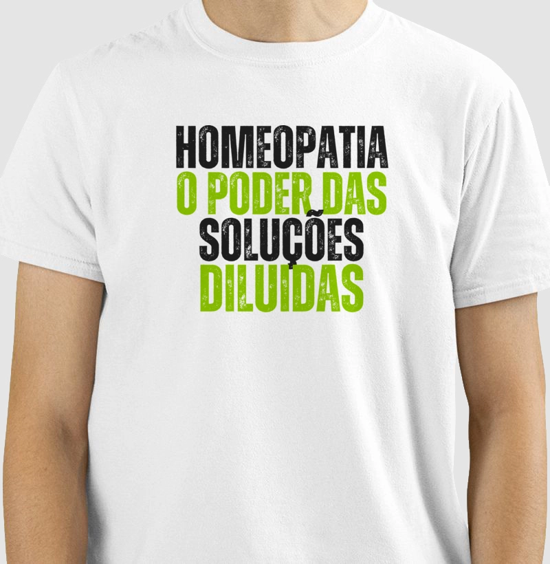Camiseta para os homeopatas