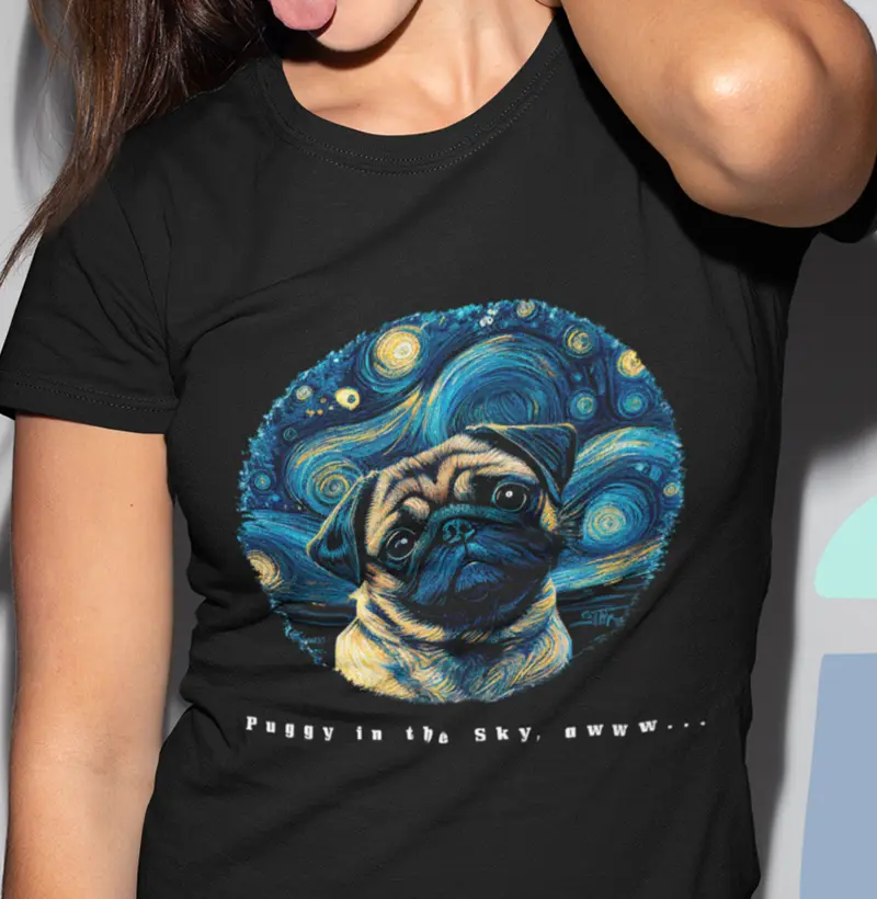 "Puggy Estelar" Camiseta