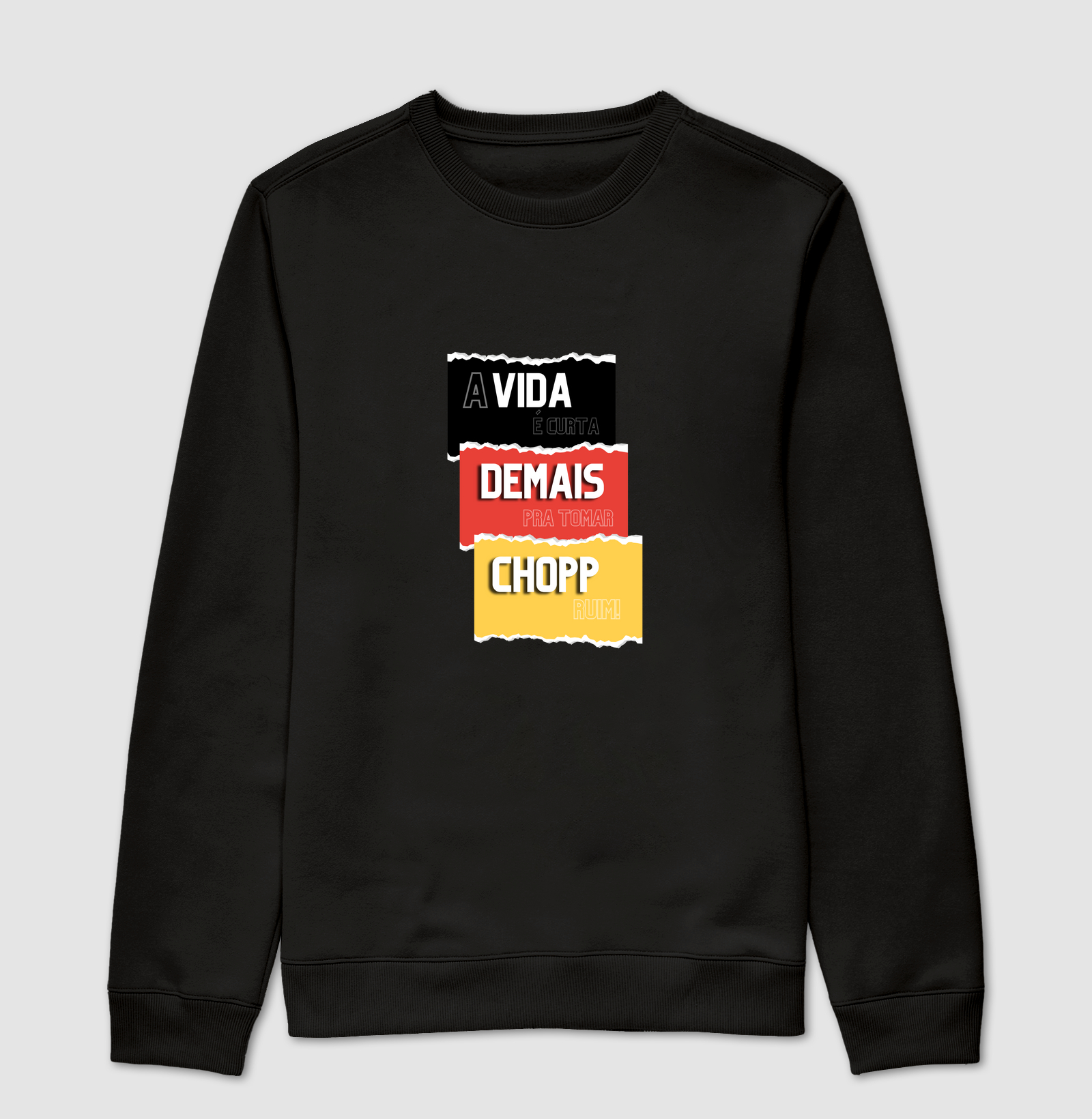 A vida é curta demais pra tomar chopp ruim