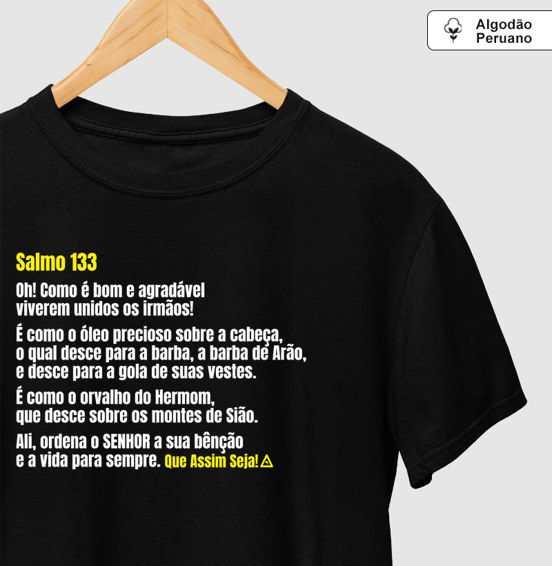 Camiseta Salmo 133 - Mr. GADU 2 - Algodão Peruano
