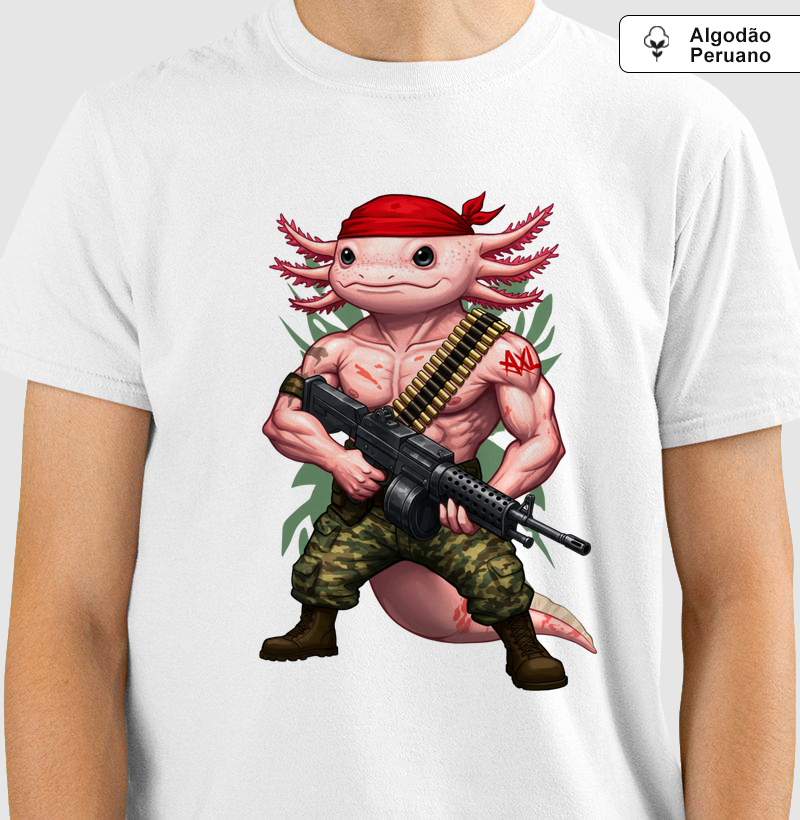 Camiseta Algodão Peruano - AXL, Rambo (01)