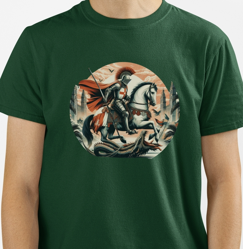 Camiseta de Algodão “São Jorge””