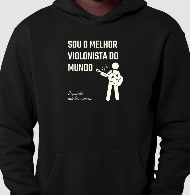 Camisa "Sou o melhor violonista do mundo - segundo minha esposa"