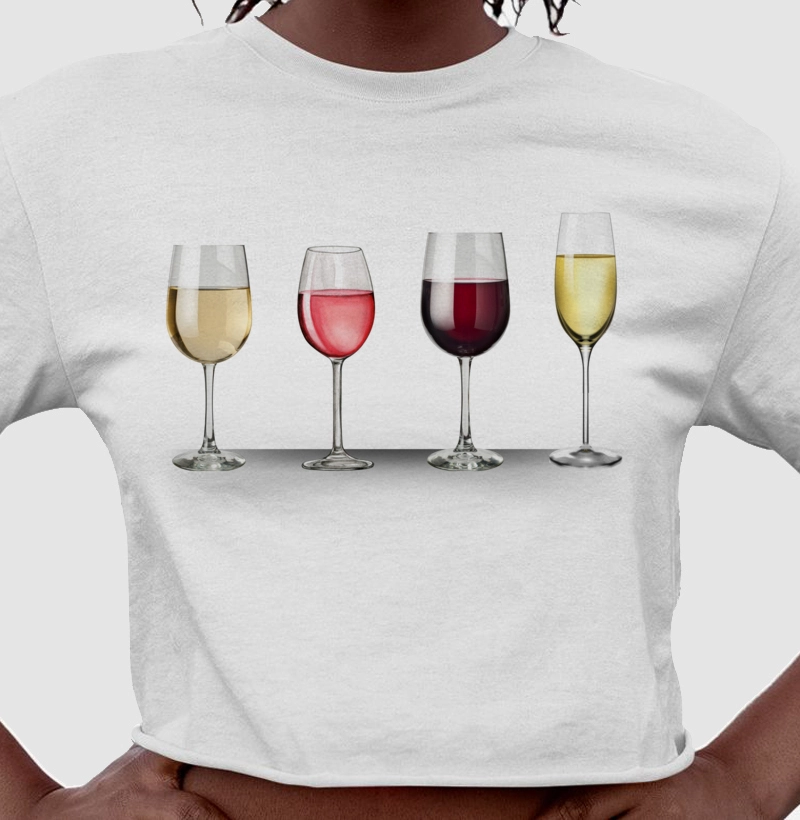 Camiseta Cropped Taças