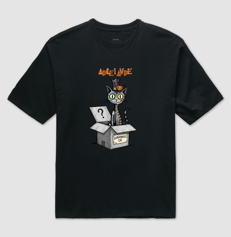 Halloween Gato de Schrödinger | Oversized