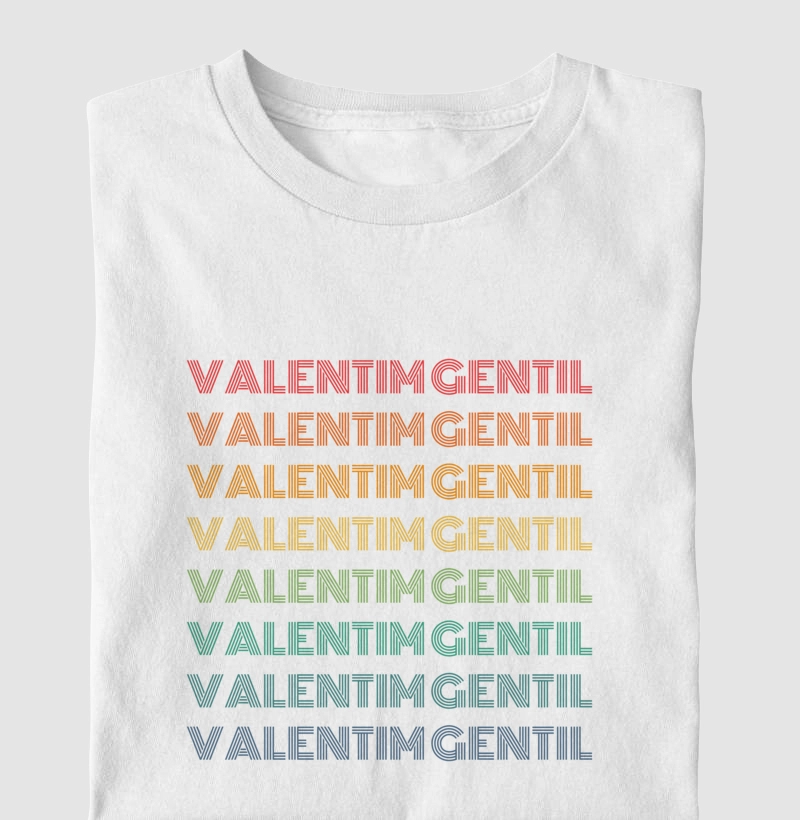 Valentim Gentil Letreiro Retrô